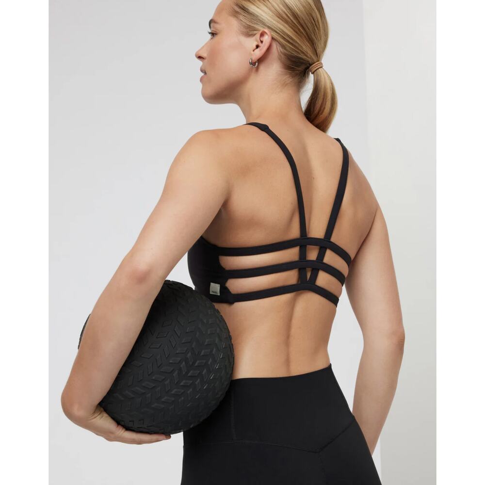 VUORI New Yosemite Strappy Black Bra Size Large